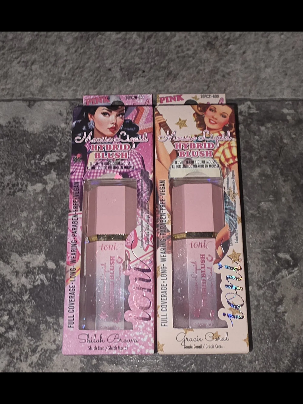 Ioni Hybrid Liquid Blush - Shiloh Brown & Gracie Coral BNIB